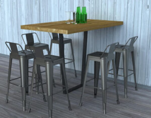 pied de table haute